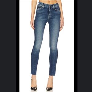 Mother The Looker Ankle Fray Need For Speed Skinny Jeans 31